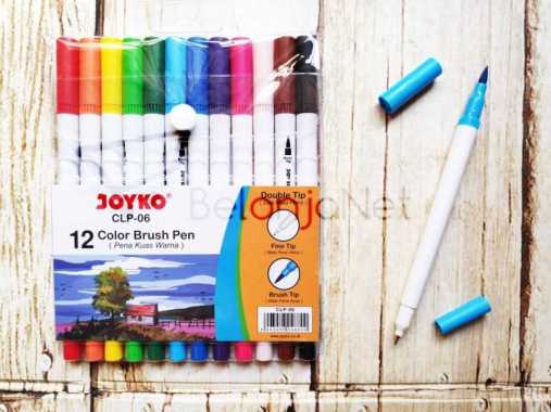 Color Brush Pen / Pen Kuas 12 warna CLP-06 (Set Brush Pen + Color Pen)