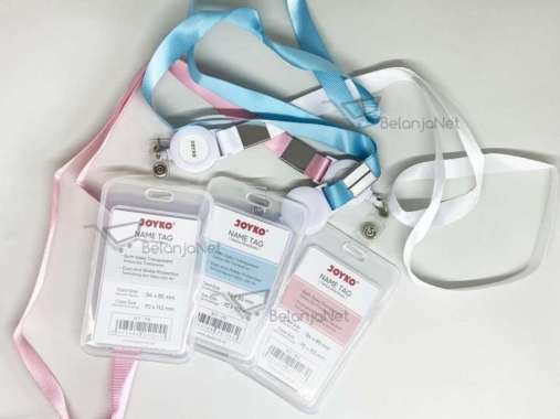 Name Tag |Tanda Pengenal |ID Card Holder Joyko NT-78 NT-79 NT-80 Merah Muda