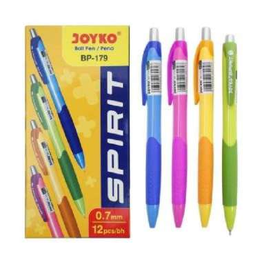 Pen (Ballpoint) Joyko Spirit 0.7 mm BP-179 [1 LUSIN] Hitam