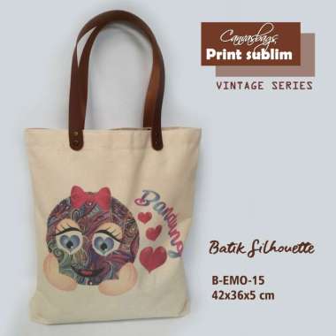 Dewani Totebag B-EMO 15 Tas Kanvas Wanita Seri Bandung Emo