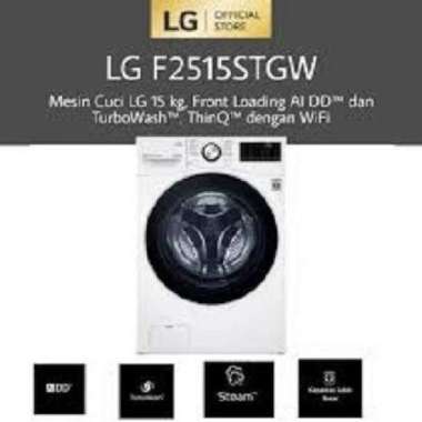 MESIN CUCI LG FRONT LOADING 15KG INVERTER F-2515STGW