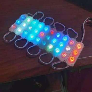 lampu led 3 mata RGB 24volt variasi bus truk neon box