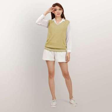 Rompi Rajut seragam Kantor wanita Fashion Model Terbaru - Jfashion Exotra L Krem