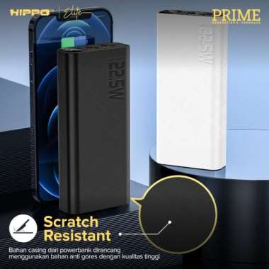 Hippo Elite Powerbank Prime Gen3 20000mAh - Hitam Hitam