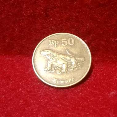 Koleksi koin kuno 50 rupiah komodo