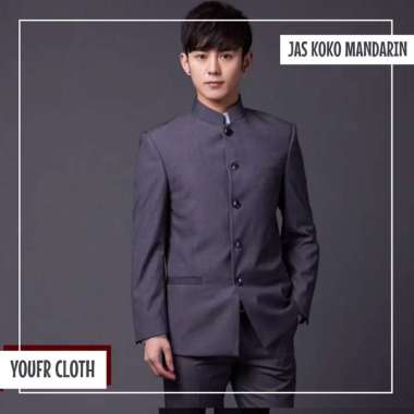 Jas Mandarin Pria Cheong Sam Pria Jas Koko Mandarin Jasko Mandarin Koko Jas Koko Muslim Pria Fashion