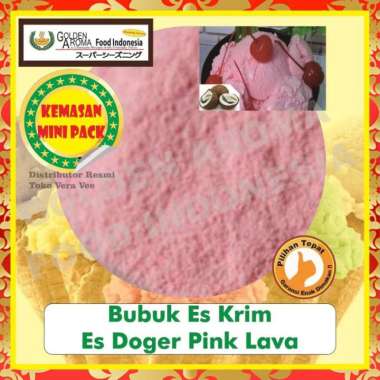 Bubuk Es Krim Es Doger Pink Lava 50Gr Serbuk Ice Cream Kiloan instan