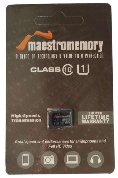 MicroSD Maestro 128GB Class 10 Memory Card Micro SD Memory HP
