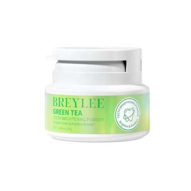 BREYLEE TEETH WHITENING SERIES [ TEETH POWDER ORI | PEACH | GREEN TEA | LIME | TEETH PEN ] #GREENTEA