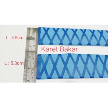 Karet Grip joran bakar heat shrink rubber 50cm gagang karet joran P:50cm L:4.5cm Biru