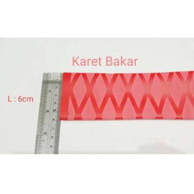 Karet Grip joran bakar heat shrink rubber 50cm gagang karet joran P:100cm L:4.5cm Merah