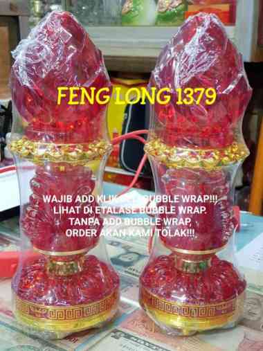 Lampu Altar Puja Sembahyang LED Seri Merak Merah 02 Merah