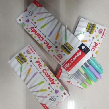 BOLPEN PIC CANDY 0.7 ZEBRA BLACK / PACK