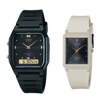 JAM TANGAN COUPLE ORIGINAL CASIO AW 48HE 1A WITH CASIO MQ 38UC 8ADF JAM COUPLE ORIGINAL CASIO AW-48H