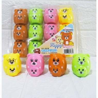 Grosir Serutan Pensil Fancy Bear Isi 12 Pcs