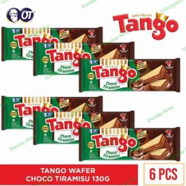 Promo Harga Tango Long Wafer Choco Tiramisu 130 gr - Blibli