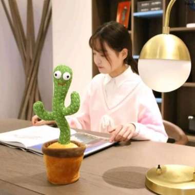 boneka kaktus goyang bisa bicara