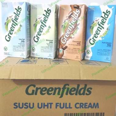 Greenfields Susu UHT 1 Ltr Skimmed Milk (1 dus) Chocomalt