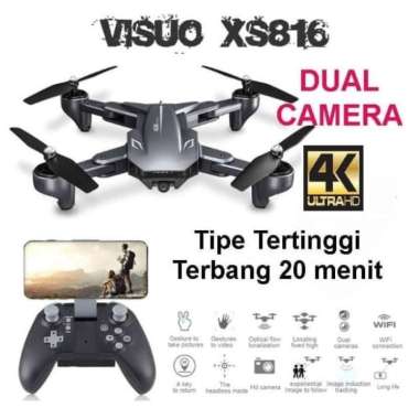 Visuo XS816 Dual 2 Camera Visuo Drone Pemula Murah FPV Kamera TERBAIK