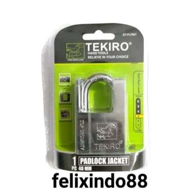 GEMBOK JAKET TEKIRO 40 MM PADLOCK JACKET ORIGINAL TEKIRO GT-PJ1841 GEMBOK PINTU PAGAR RUMAH RUKO KIO
