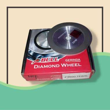 BATU ASAH BULL 4" DIAMOND GRINDING WHEEL 4" #600 RED ORIGINAL BULL
