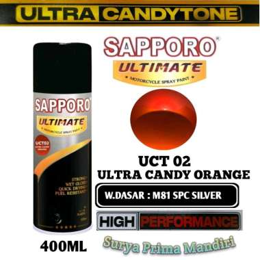 UCT02 ULTRA CANDY ORANGE SAPPORO ULTIMATE ULTRA CANDY ORANGE 400ml Cat Semprot Pylox Pilok Pylok / C