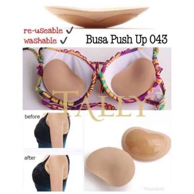 Busa Tambahan Bra - Push Up Bra Pad Reusable 043 Hitam