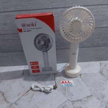 Kipas Angin Portable Cas USB Kipas Gengam Aoki AF 807Y Original Aoki