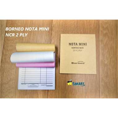 BORNEO NOTA MINI NCR 2PLY (PACK)