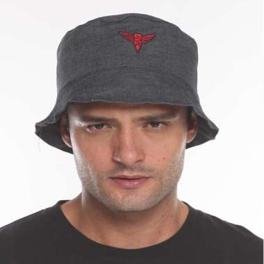 2nd RED Topi Pria Bucket Hat 002202B