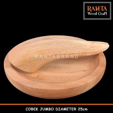 KT01-COBEK JUMBO/Ulekan Jumbo/Cobek kayu/ulekan kayu/coet mutu cowet ulegan Cobek Saja
