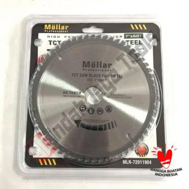 MOLLAR Mata Potong BESI 7 x 60T TCT - Circular Saw Blade Metal Gergaji