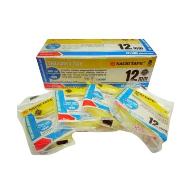 Isolasi Nachi Tape Bening [12 mm/1 pcs] / Selotip Lakban Solasi Solatip Transparan transparan