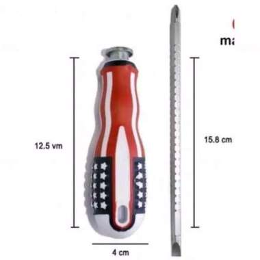 Obeng bolak balik amerika 4 inch/Obeng Magnet Amerika Bolak Balik