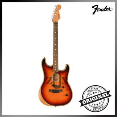 Gitar Guitar Fender American Acoustasonic Stratocaster Color Sunburst