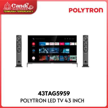 POLYTRON Full HD Android TV Speaker Tower TV LED 32 Inch 43TAG5959