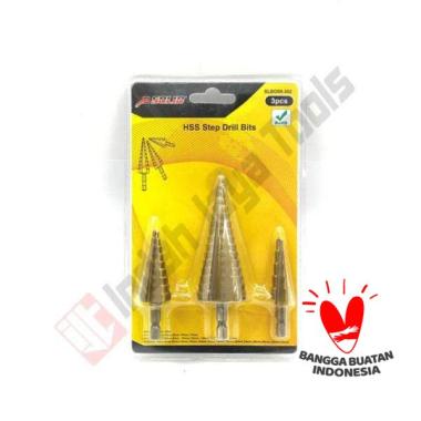 SOLID SLB09-302 Mata Bor Pagoda Set 3 Pcs HSS 4-32 mm Step Drill