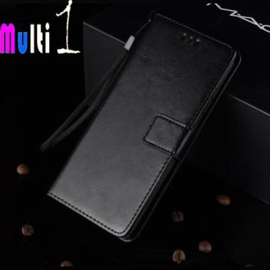 Leather Case Xiaomi Mi 6X Mi 6 X Flip Cover Black - - BLACK