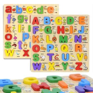 Puzzle Besar Chunky Huruf Bergambar