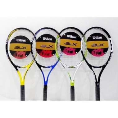 Raket tenis lapangan tennis wilson BLX babolat free senar tas grip +