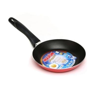 Maxim Valentino Teflon Wajan Penggorengan [Ukuran 18 cm] MERAH
