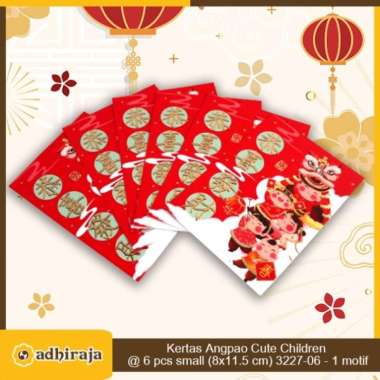 Angpao Angpau Amplop Imlek 2023 Cute Children Small @6pcs 3227-06
