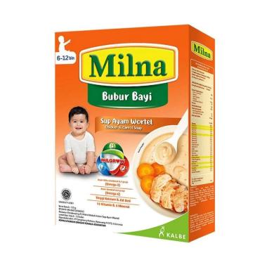 Promo Harga Milna Bubur Bayi 6 Sup Ayam Wortel 120 gr - Blibli