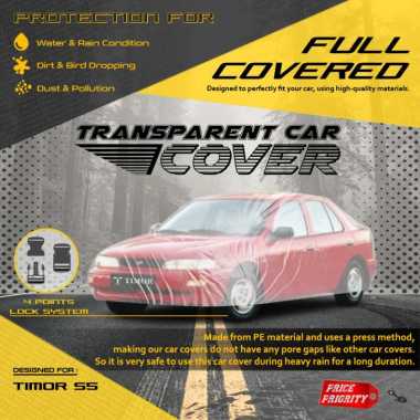 Body Cover Sarung Mobil Plastik SEDAN TIMOR S5 SERIES Tebal Anti Air WATERPROOF
