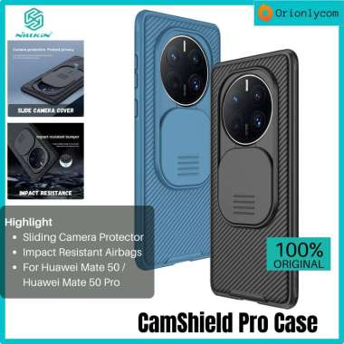 Case Huawei Mate 50 Pro / Mate 50 NILLKIN CamShield Pro Slide Camera Cover Casing Mate 50 Pro Blue
