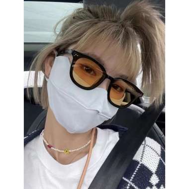 OEM SK-C654 Kacamata Korean Fashion Kaca Mata Vintage Retro Korea Sunglasses Kuning Pria Wanita / Ka