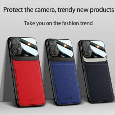 CASE SAMSUNG A52 LUXURY LEATHER KULIT CASE DELICATE ORIGINAL Biru