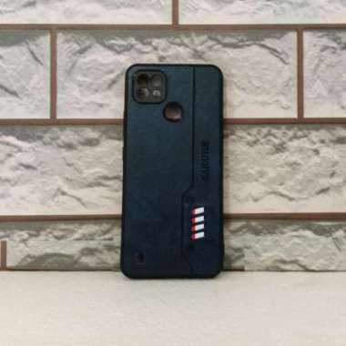 CASE REALME C21 / C21Y CASING KULIT SLIM KAIOUYUE DESAIN ORIGINAL CASE REALME C21Y Biru
