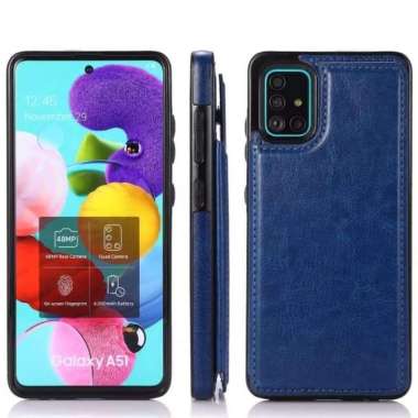 Dompet Kulit SAMSUNG M31 KicKstand Flip Cover Leather Original