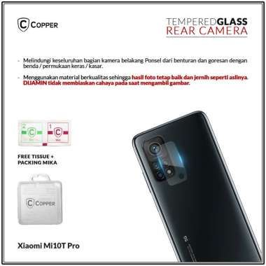 Xioami Mi 10T Pro - Copper Tempered Glass Kamera